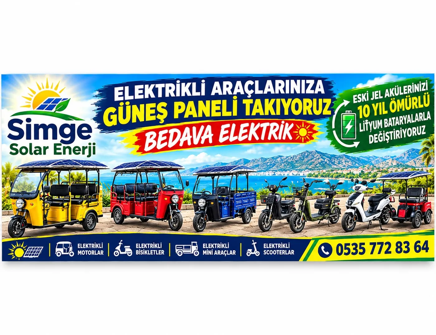 Elektrikli araçlar için güneş paneli uygulamaları